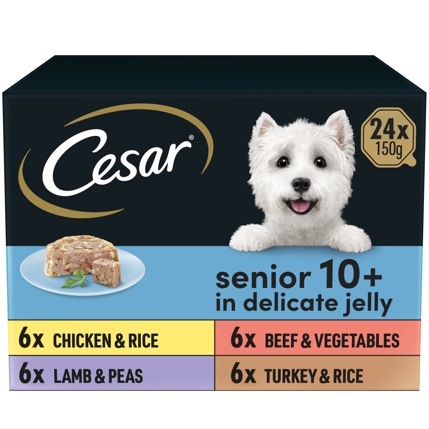 Cesar dog 2025 food trays